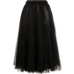 Faldas plisadas negras de poliamida Dolce & Gabbana con volantes talla 3XL para mujer 