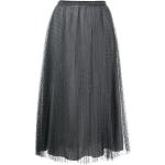 Faldas plisadas grises de poliester media pierna con lunares REDValentino talla XL para mujer 