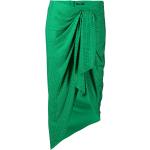 Faldas asimétricas verdes de viscosa con lunares BALMAIN asimétrico talla S para mujer 