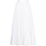 Faldas plisadas blancas de poliester rebajadas Erdem con bordado talla XS para mujer 