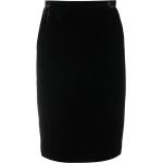 Faldas rectas negras de terciopelo por la rodilla Valentino Garavani talla 4XL para mujer 
