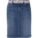 Faldas rectas azules de poliester rebajadas Tommy Hilfiger Sport talla XXS para mujer 
