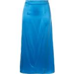 Faldas azules de seda de cintura alta rebajadas talla XXL para mujer 
