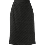 Faldas tubo negras de poliester por la rodilla con rayas Dolce & Gabbana talla XXL para mujer 
