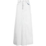 Faldas vaqueras blancas de algodón media pierna Maison Martin Margiela talla XL para mujer 