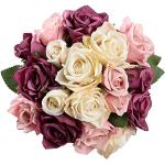 Flores artificiales lila de carácter romántico floreadas 
