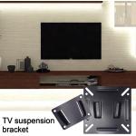 Soportes negros de acero para TV con soporte de pared 