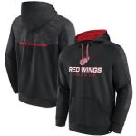 Fanatics DETROIT RED WINGS POH - Sudadera hombre black/charcoal heather/black/athletic red