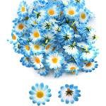 Flores artificiales azules de plástico rebajadas floreadas 
