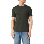 Farah Camiseta Groves Ringer, Verde, S para Hombre