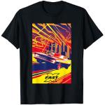 Fast X Toretto Charger City Skyline Saturated Movie Poster Camiseta