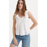 Blusas blancas de algodón LEVI´S talla M para mujer 