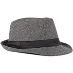 Sombreros grises de fieltro de invierno vintage Talla Única para hombre 