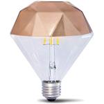 Lámparas LED marrones de cobre 
