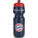 FC Bayern München - Botella de 0,65 litros, artículo para fans de Mia San Mia, Fútbol (azul/rojo, 650 ml)