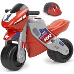 FEBER - Motofeber 2 Racing Correpasillos con Casco, Color Rojo (Famosa 800008171)