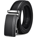 Cinturones cierre automático negros de cuero largo 110 talla M para hombre 