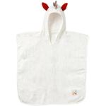 Fehn 056457 - Poncho de baño de algodón orgánico con diseño de cebra para bebés y niños pequeños a partir de 12 meses - Tamaño: 55 x 110 cm