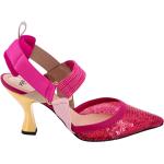 Zapatos destalonados rosas rebajados acolchados Fendi con lentejuelas talla 36,5 para mujer 