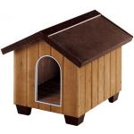 Casetas marrones de madera para perros Ferplast Domus 