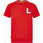 Ferrari Scuderia F1 - Camiseta para niño, diseño de Charles Leclerc, color rojo, 5-6 Años, Rojo