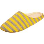 Sandalias amarillas de cuero de tiras con cremallera de punta abierta vintage de encaje talla 45 para mujer 