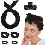 Productos negros de goma en set de regalo para cabello para  cabello grueso para mujer 
