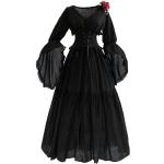 Disfraces negros medievales para fiesta tallas grandes lavable a mano vintage talla 3XL para mujer 