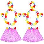 Disfraces de poliester de hawaiana de verano para fiesta floreados talla XL para mujer 