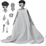Figura Ultimate Bride Of Frankenstein La Novia De Frankenstein Blanco Y Negro Articulada 18 cms