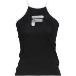 Camisetas estampada negras de algodón sin mangas con escote cuadrado de punto Fila talla XL para mujer 