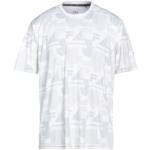 Camisetas grises de poliester de manga corta manga corta con cuello redondo con logo Fila talla XS para hombre 