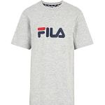 Camisetas grises de jersey de manga corta infantiles con logo Fila Classic 8 años 