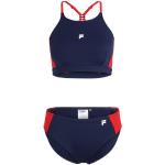 FILA Sidón Conjunto de Bikini, Medieval Blue-True Red, XL para Mujer