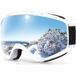 Findway Gafas de Esquí, Máscara Gafas Esqui Snowboard Nieve Espejo para Hombre Mujer Adultos Juventud Jóvenes OTG Compatible con Casco,Anti Niebla 100% Protección UV Gafas de Ventisca