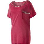 Camisetas deportivas rojas de poliester Firefly con lentejuelas talla L para mujer 