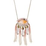 Collares rosas de metal con cristales First People First para mujer 