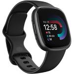 Fitbit Versa 4, el smartwatch que te ayuda a ponerte en forma con GPS integrado, hasta 6 días de batería y compatible con iOS 15 & Android OS 9.0, Negro/Aluminio grafito