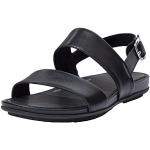 Sandalias negras de goma de cuero rebajadas FitFlop talla 39 para mujer 