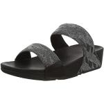 Sandalias negras de poliester de cuña con tacón de cuña FitFlop talla 38 para mujer 