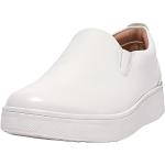 Sneakers blancos de cuero sin cordones informales FitFlop talla 38 para mujer 