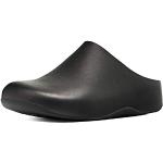 Calzado de verano negro de cuero rebajado FitFlop talla 40 para mujer 