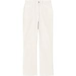 Pantalones blancos de sintético de pana rebajados ancho W24 con logo para mujer 
