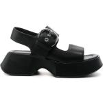 Sandalias negras de goma con plataforma con logo Vic Matie talla 39 para mujer 