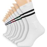 Calcetines deportivos blancos Oeko-tex transpirables vintage con rayas talla 42 de materiales sostenibles para mujer 
