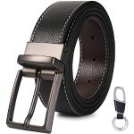 Cinturones marrones de sintético con hebilla  largo 130 vintage para hombre 