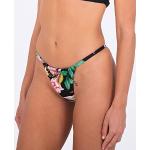 Bragas de bikini de spandex floreadas HURLEY talla XS de materiales sostenibles para mujer 