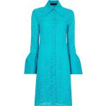 Vestidos azules de viscosa de manga larga tallas grandes por la rodilla manga larga de encaje PROENZA SCHOULER para mujer 