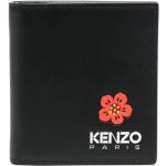 Billetera negras de poliester plegables con logo KENZO con motivo de flores para hombre 