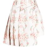 Faldas plisadas blancas de poliester rebajadas floreadas Simone Rocha asimétrico con motivo de flores talla XS para mujer 